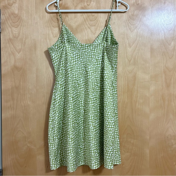 Dynamite Nia Mini Satin Slip Dress - Picture 4 of 5